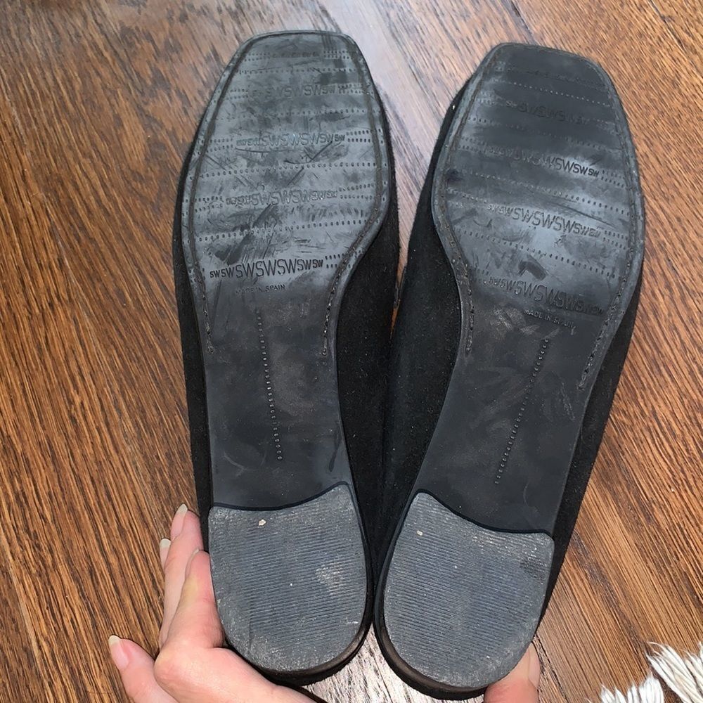 Stuart Weitzman black suede slide mules‎ - Picture 4 of 9